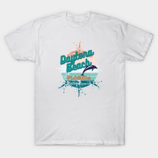 Daytona Beach Florida Exploding Retro Sunset T-Shirt